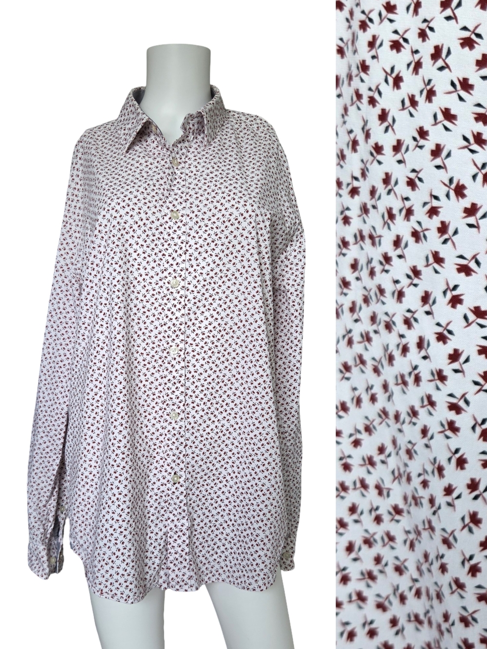 BOSS Hugo Boss Regular Fit Dress Shirt Floral Print Romantic Mens Size XXL